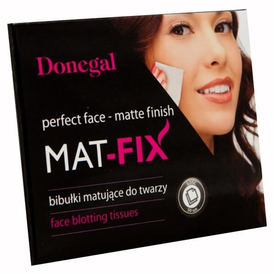 Donegal, Feuillets buvards pour le visage Mat-fix, 50 pièces