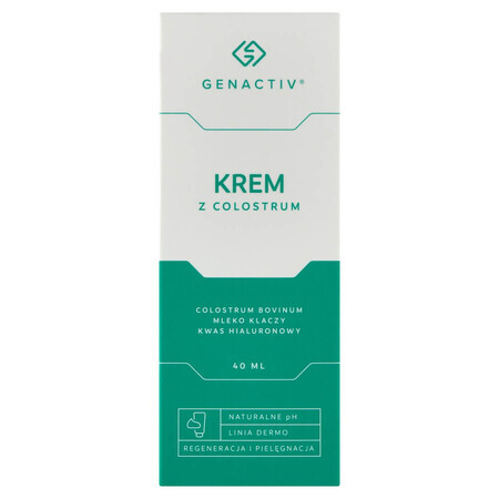 Genactiv, colostrum crème voor gezicht en lichaam, 40 ml