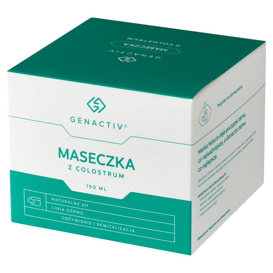 Genactiv, masque facial au colostrum, 150 ml