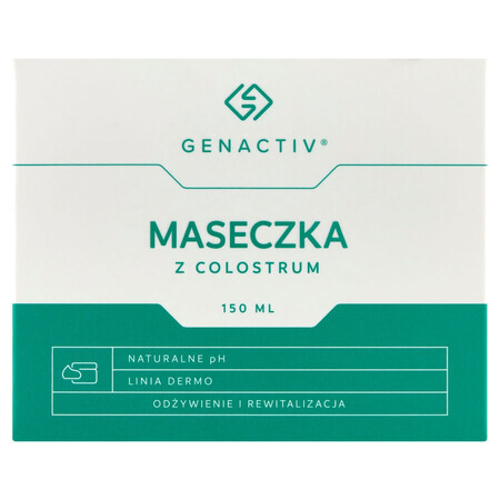 Genactiv, masque facial au colostrum, 150 ml