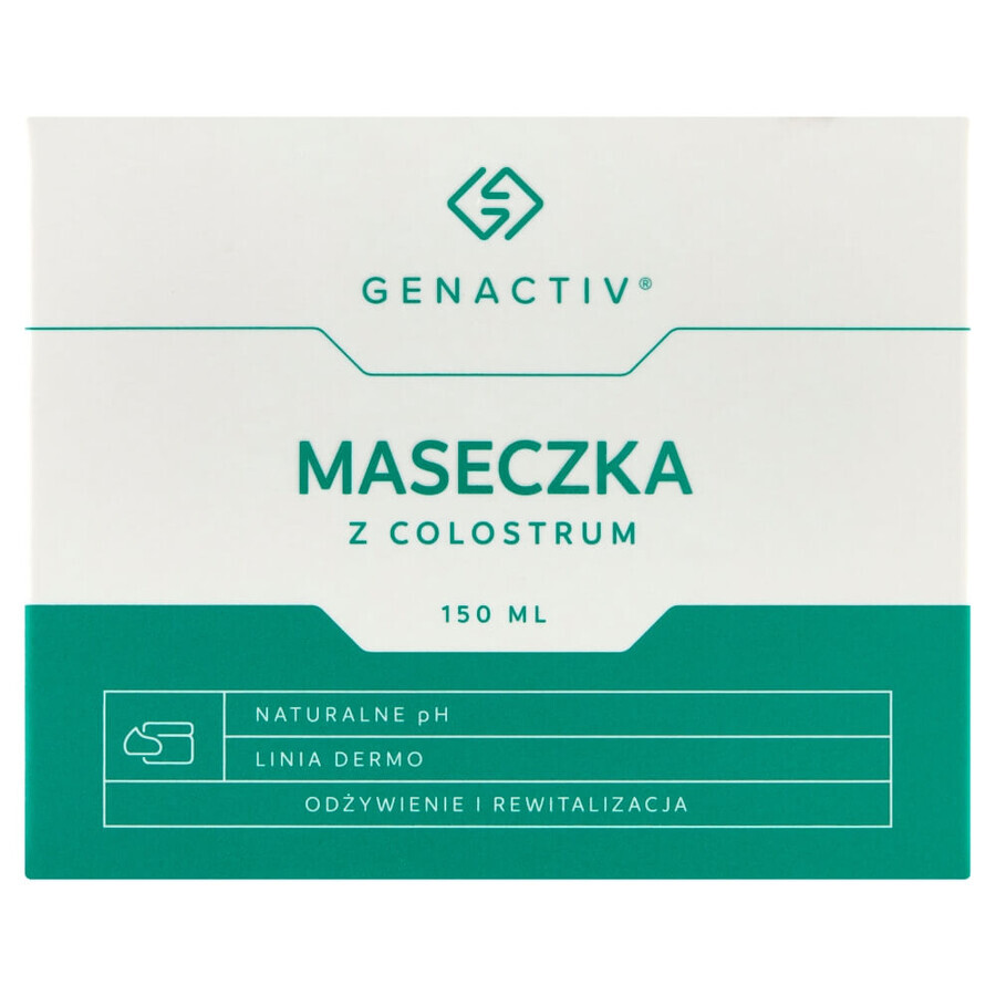 Genactiv, masque facial au colostrum, 150 ml