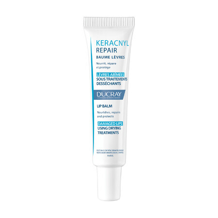 Ducray Keracnyl Repair, baume à lèvres régénérant, peaux sèches, 15 ml