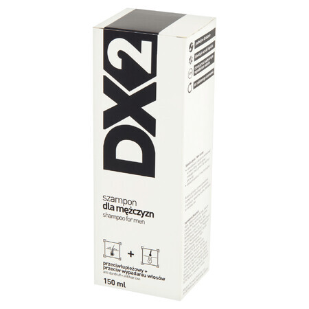 DX2, shampooing antipelliculaire et antichute pour hommes, 150 ml