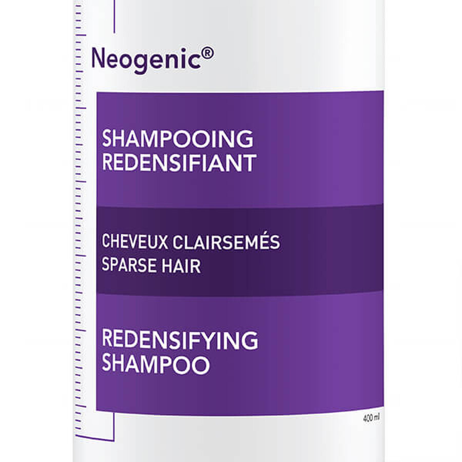 Vichy Dercos Neogenic, shampooing pour cheveux, restauration de la densité, 400 ml