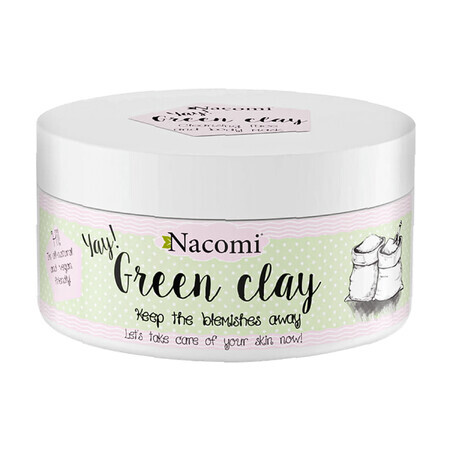 Nacomi, Green clay, mask for acne skin, 65 g