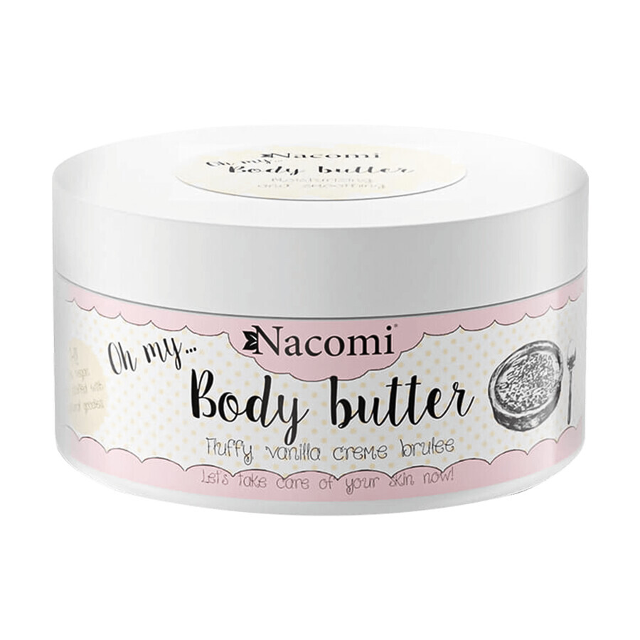 Nacomi, beurre corporel, crème brûlée à la vanille, 100 g