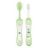 Set Chicco, brosse de dentition après 4 mois + brosse à dents après 6 mois