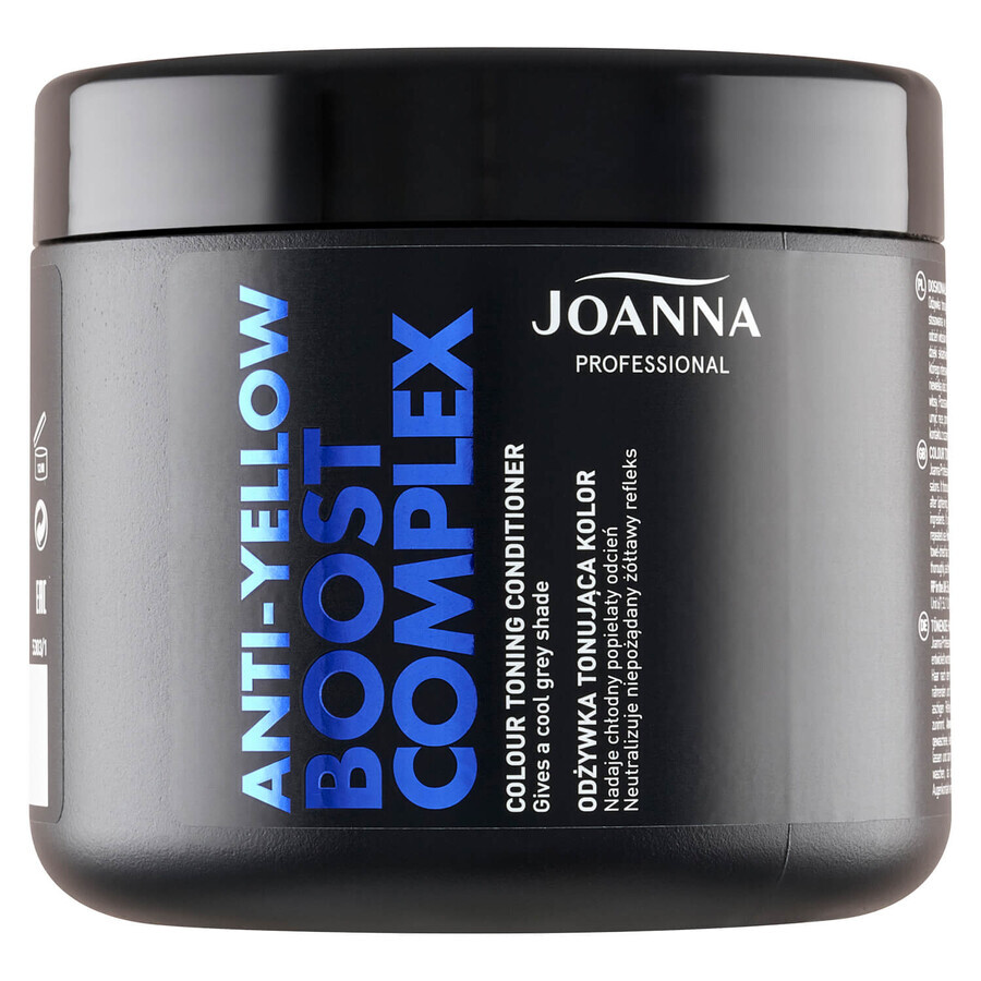 Joanna Professional Anti-Yellow Boost Complex, balsamo per capelli tonalizzante, 500 g