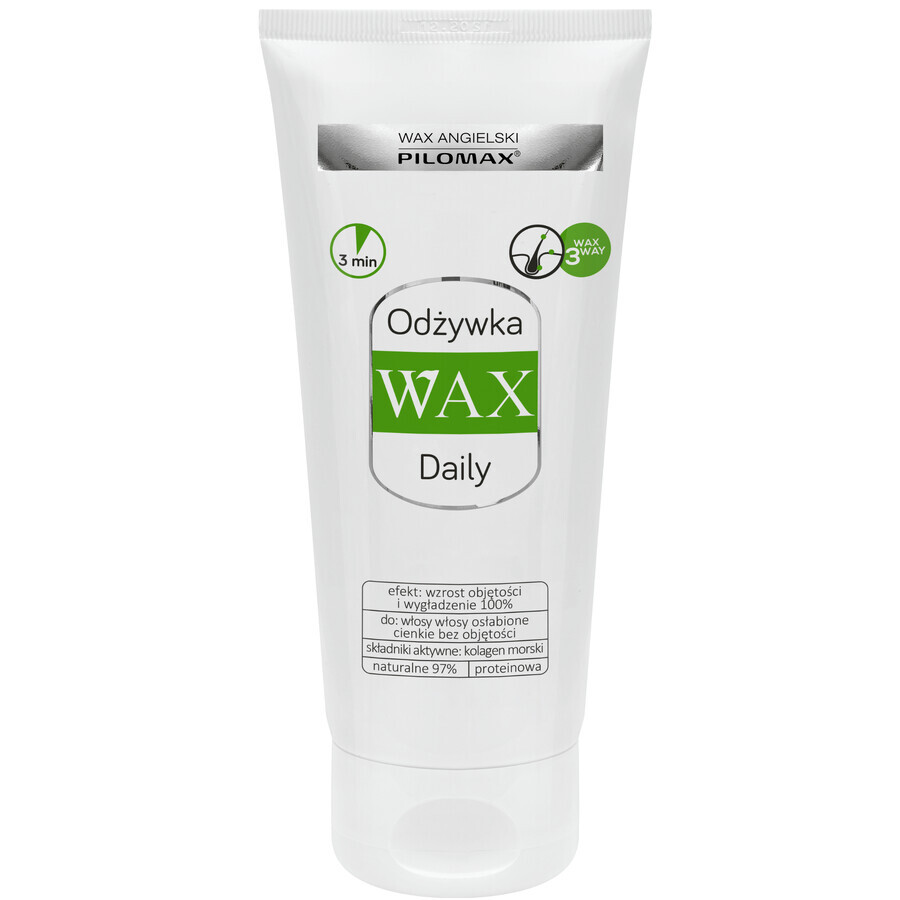 WAX Pilomax Daily, après-shampooing au collagène pour les cheveux abîmés, fins et sans volume, 200 ml