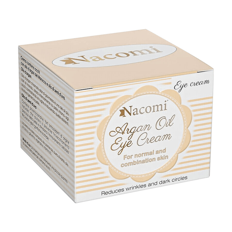 Nacomi, crème d'argan pour les yeux, 15 ml