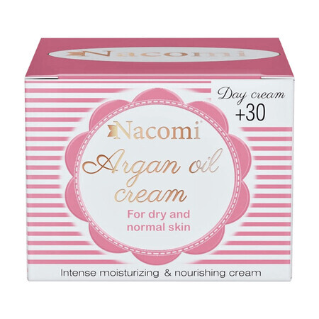 Nacomi, Argan-Gesichtscreme 30+ mit Vitamin E, Tagescreme, 50 ml