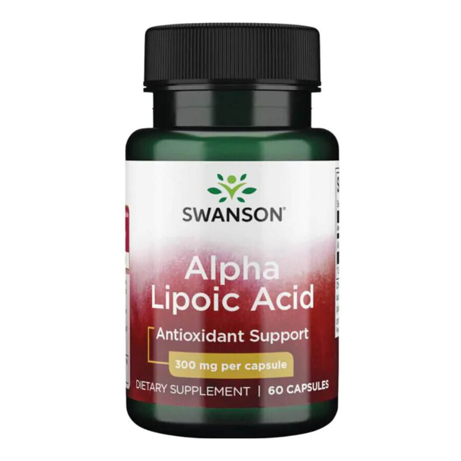 Swanson Alpha Lipoic Acid, Alpha Lipoic Acid 300 mg, 60 gélules