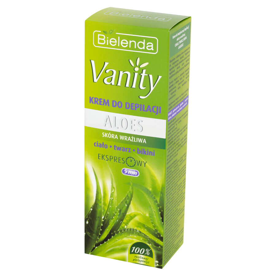 Bielenda Vanity, crème dépilatoire, Aloe Vera, 100 ml