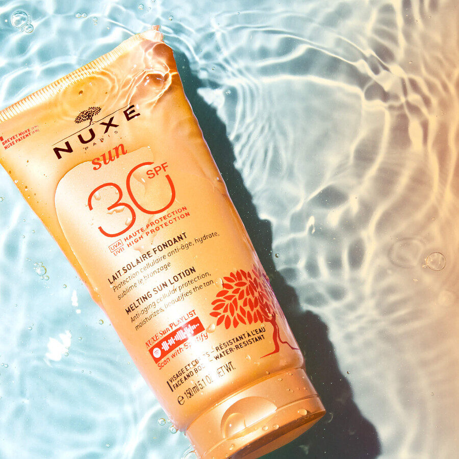 Nuxe Sun, lotion bronzante pour le visage et le corps SPF 30, 150 ml