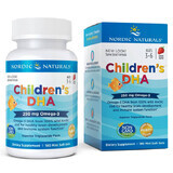 Nordic Naturals Childrens DHA, pour les enfants à partir de 3 ans, goût fraise, 180 gélules à croquer