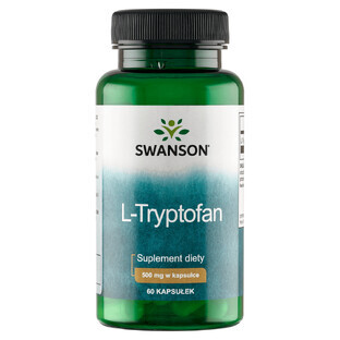 Swanson L-tryptophan, L-tryptophan 500 mg, 60 capsules