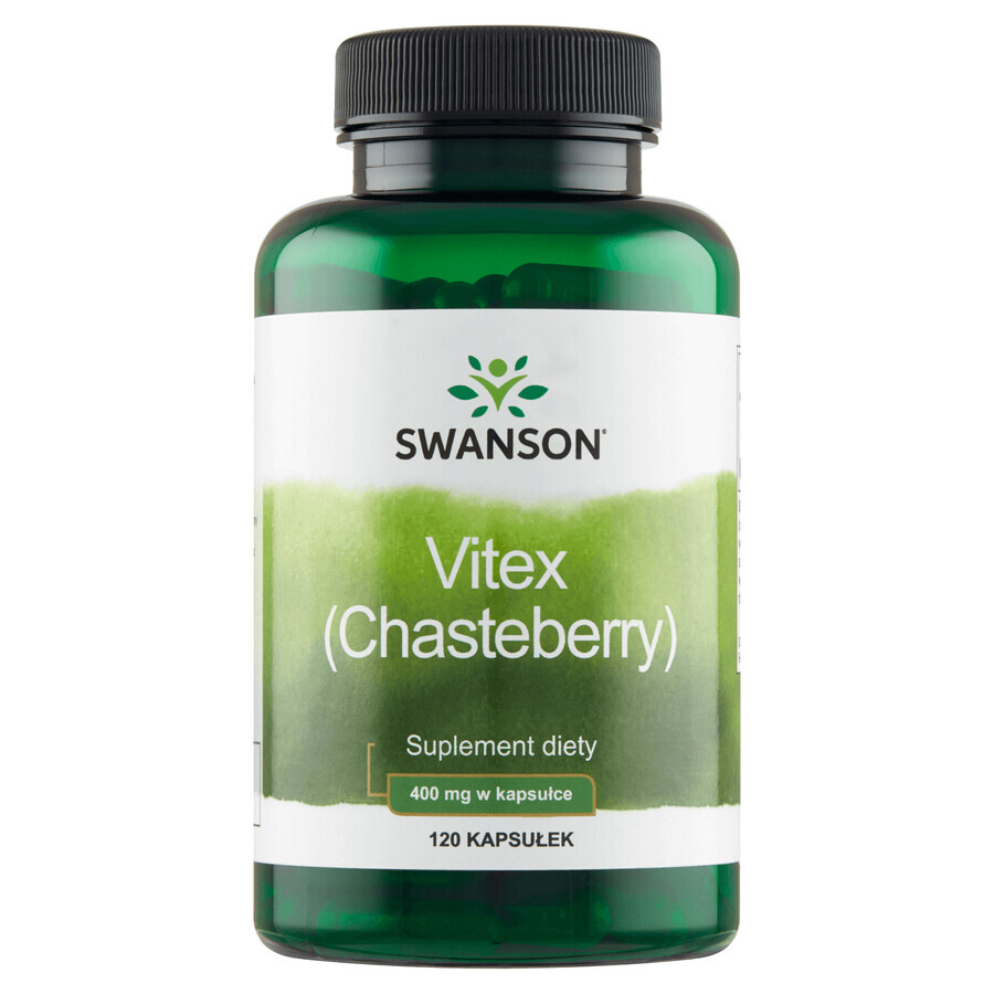 Swanson Vitex Chasteberry, immaculé, 120 gélules