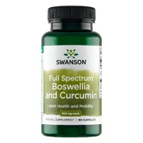 Swanson Full Spectrum Boswellia & Curcumin, incienso y cúrcuma, 60 cápsulas