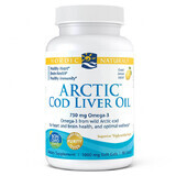 Nordic Naturals Arctic Cod Liver Oil, arôme citron, 90 gélules