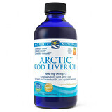 Nordic Naturals Arctic Cod Liver Oil, goût orange, 237 ml