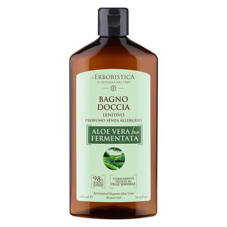 Gel douche à l'Aloe Vera fermenté biologique, 300 ml, L'Erboristica