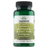 Swanson Full Spectrum Turmeric Astragalus & Gotu Kola Complex, 60 gélules