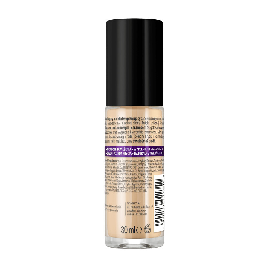 AA MakeUp, rimpelvullende foundation Filler, nr. 103, licht beige, 30 ml