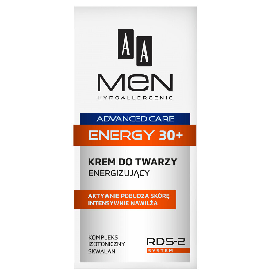 AA Men Energy, crème énergisante 30+, 50 ml