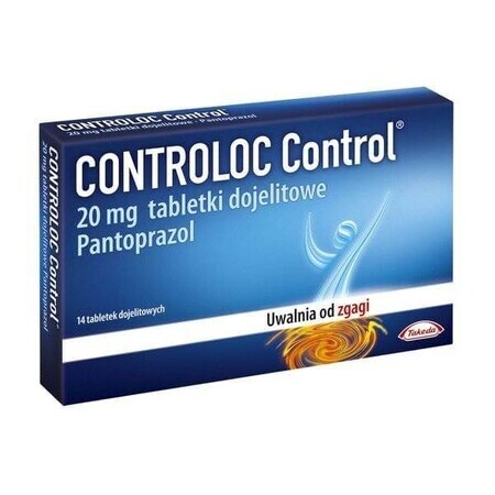 Controloc Control 20 mg, 14 comprimés gastro-intestinaux