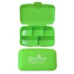 Swanson Pill Box, casetă cu medicamente zilnice, 5 camere, verde