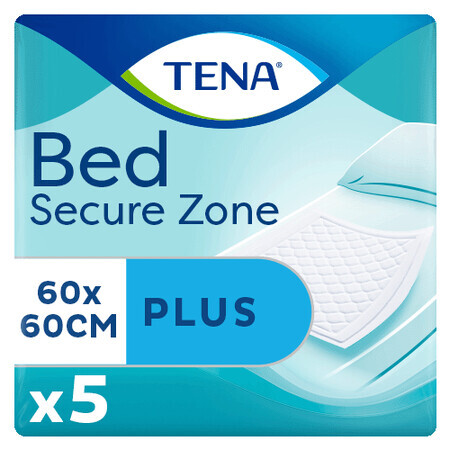 Tena Bed, serviette absorbante OTC Edition, Plus, 60 cm x 60 cm, 5 pièces