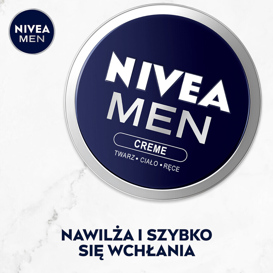 Nivea Men Creme, face, body and hand cream for men, 75 ml