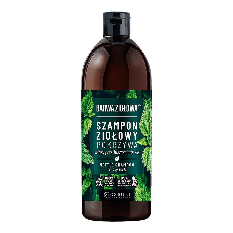 Barwa Ziołowa, champú de ortiga, cabello graso, 480 ml