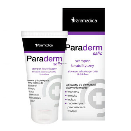 Paraderm Salic, shampooing kératolytique à l'acide salicylique et à l'ichtyol, 150 g