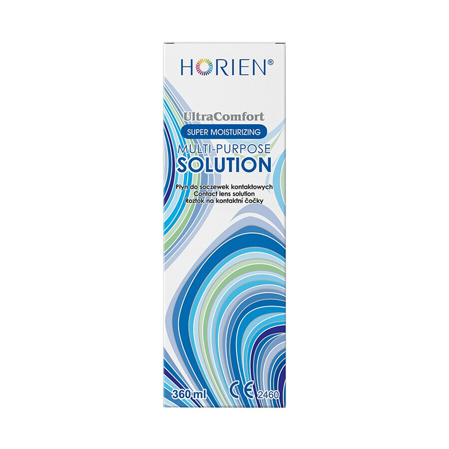 Horien Multi-Purpose Solution, solution pour lentilles, Ultra Comfort, 360 ml