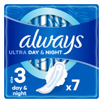 Always Ultra, compresas con alas, Noche, 7 uds.