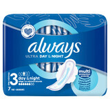 Always Ultra, serviettes hygiéniques avec ailettes, Night, 7 pcs