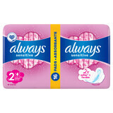 Always Ultra Sensitive, serviettes hygiéniques avec ailettes, Super Plus, 16 pièces