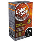 Color&amp;Soin, teinture pour cheveux, 1N, noir ébène, 135 ml