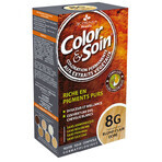 Color&amp;Soin, tinte para el cabello, 8 g, rubio claro dorado, 135 ml