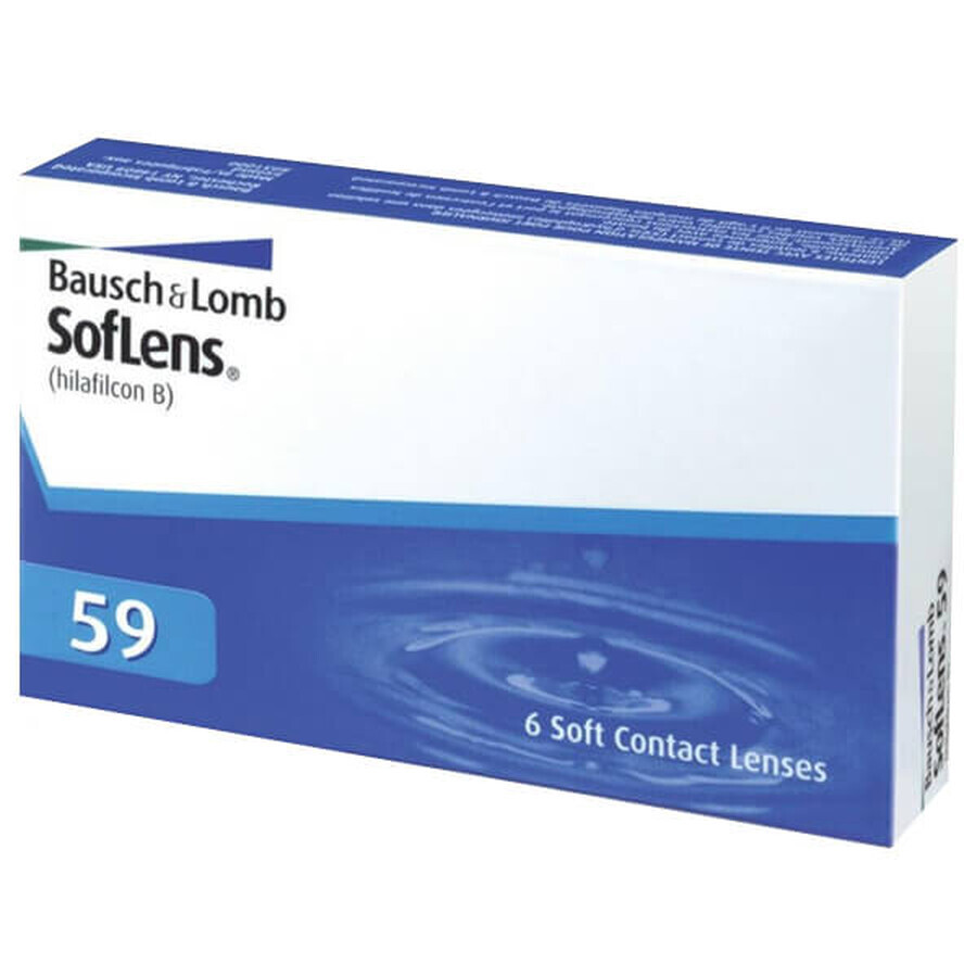 Contact lenses SofLens 59, 30 days, -2.50, BC 8.6, 6 pcs.