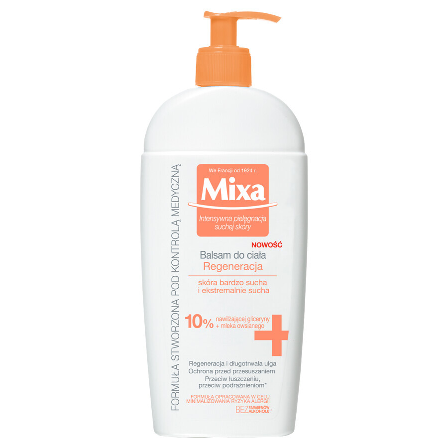 Mixa Allantoin Restore, lait corporel, peau très sèche, 400 ml