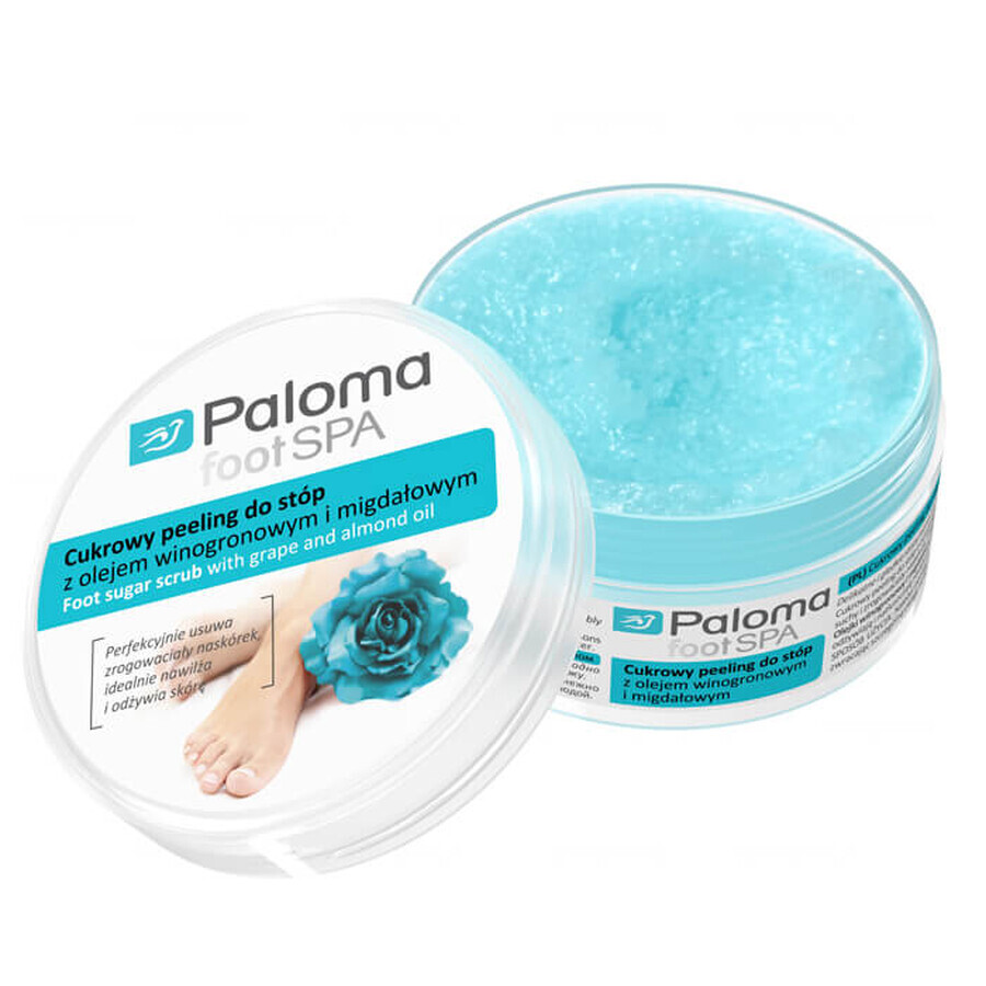 Paloma Foot Spa, gommage des pieds au sucre et à l'huile de raisin et d'amande, 125 ml