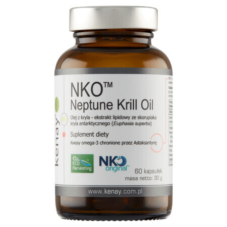 Kenay NKO Neptune Krill Oil, 60 capsules