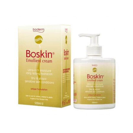 Boskin Emollient Cream, crème à l'acide hyaluronique, 500 ml