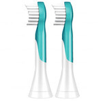 Philips Sonicare For Kids 3+, embouts de brosse à dents électrique, remplaçables, mini, HX6032/33, 2 pièces