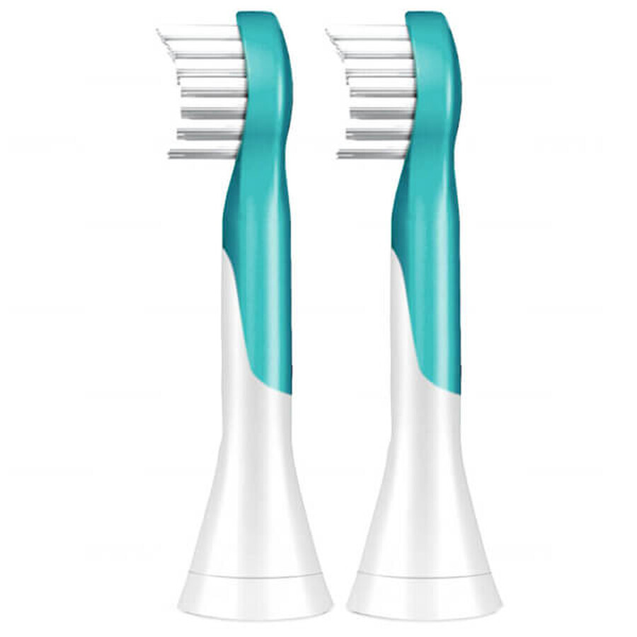 Philips Sonicare For Kids 3+, embouts de brosse à dents électrique, remplaçables, mini, HX6032/33, 2 pièces