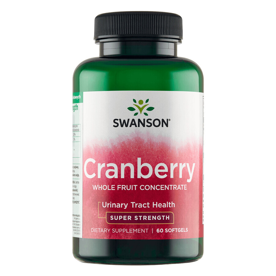 Swanson Cranberry Super Strength Cranberry, 60 gélules