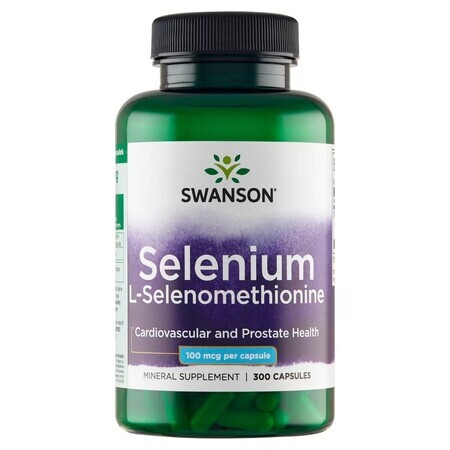 Swanson Selenium, sélénium 100 µg, 300 gélules