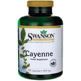 Swanson Cayenne, poivre de Cayenne 450 mg, 300 gélules